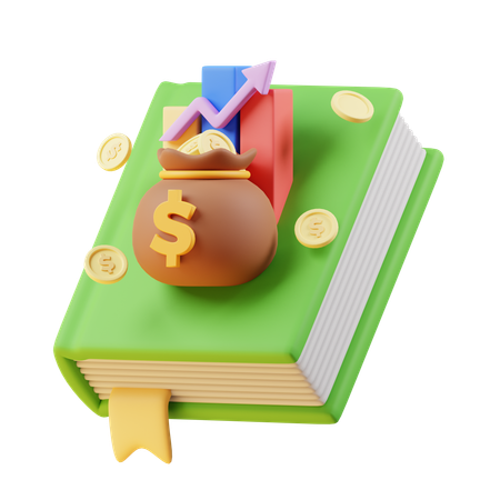 Livre de finances  3D Icon