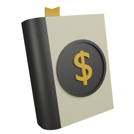 Livre de finances  3D Icon