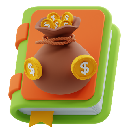 Livre de finances  3D Icon