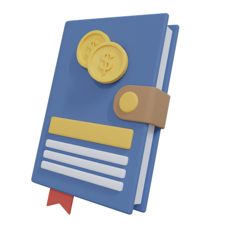 Livre de finances  3D Icon