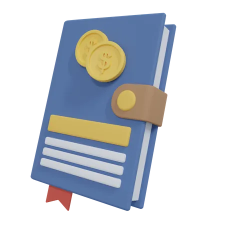 Livre de finances  3D Icon