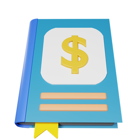 Livre de finances  3D Icon