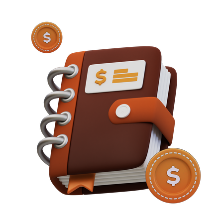 Livre de finances  3D Icon