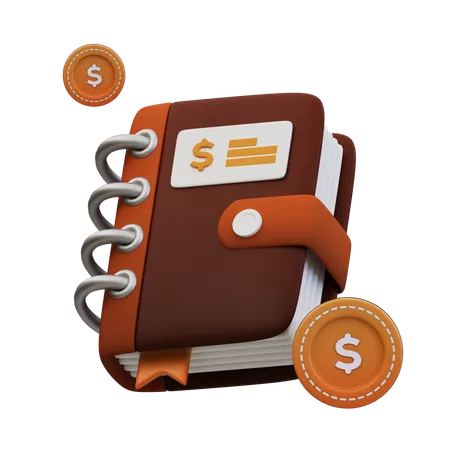 Livre de finances  3D Icon