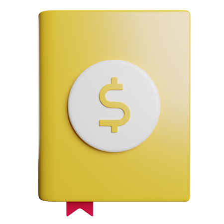 Livre de finances  3D Icon