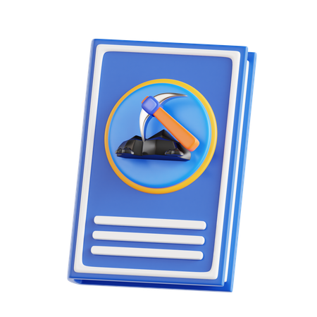 Livre de géologie  3D Icon