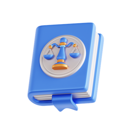 Livre de justice  3D Icon