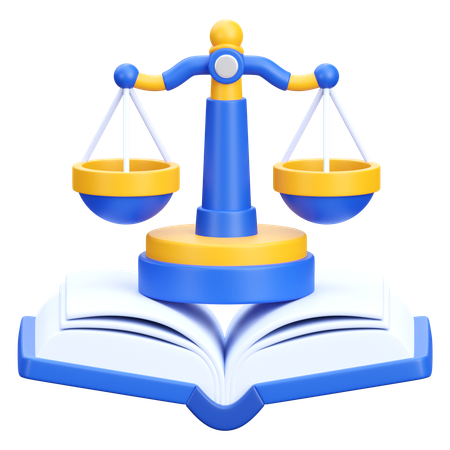 Livre de justice  3D Icon