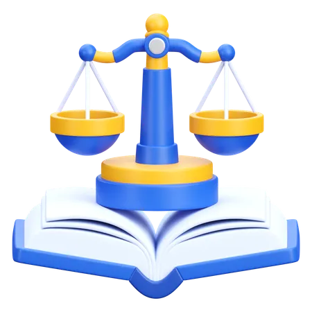 Livre de justice  3D Icon