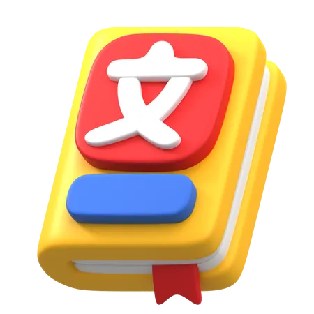 Livre de langue  3D Icon