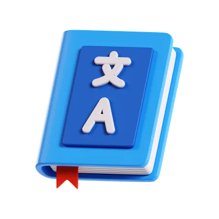 Livre de langue  3D Icon