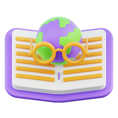 Lisant un livre  3D Icon