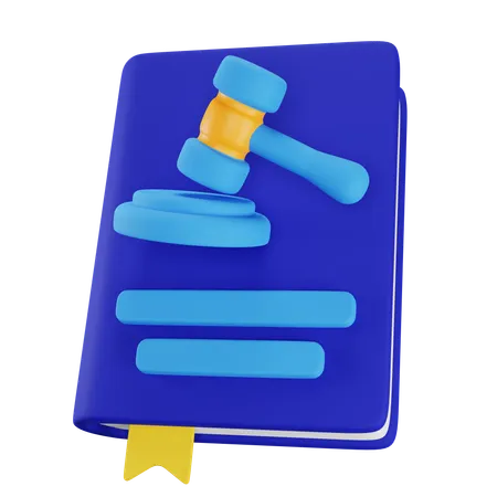 Livre de droit  3D Illustration