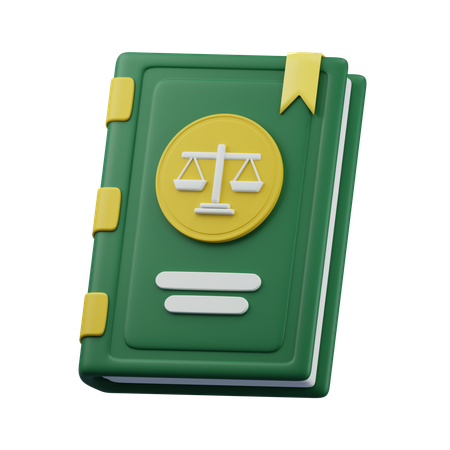 Livre de droit  3D Icon