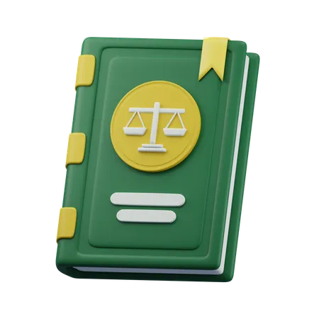 Livre de droit  3D Icon