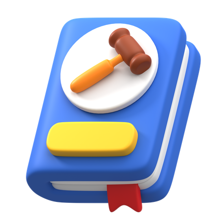 Livre de droit  3D Icon