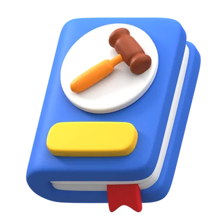 Livre de droit  3D Icon