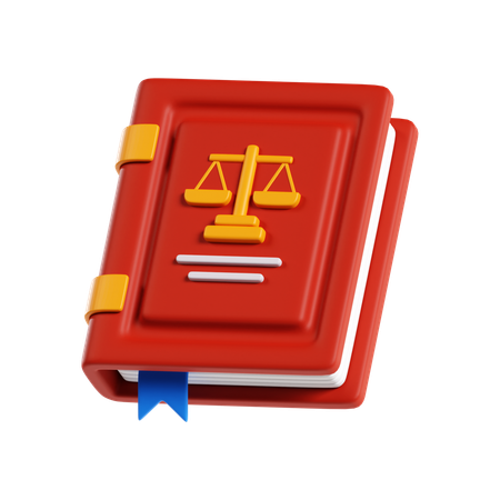 Livre de droit  3D Icon