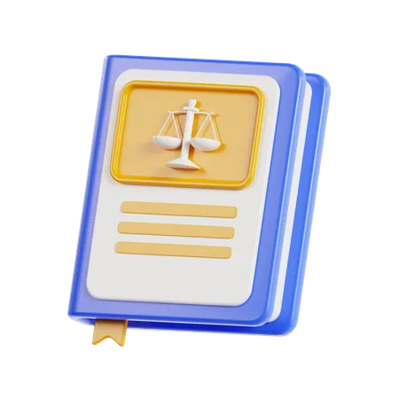 Livre de droit  3D Icon