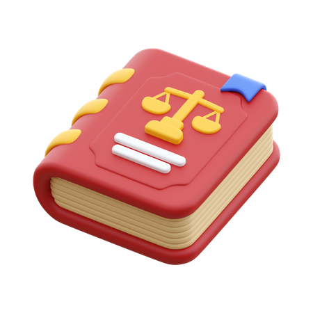 Livre de droit  3D Icon