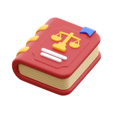 Livre de droit  3D Icon