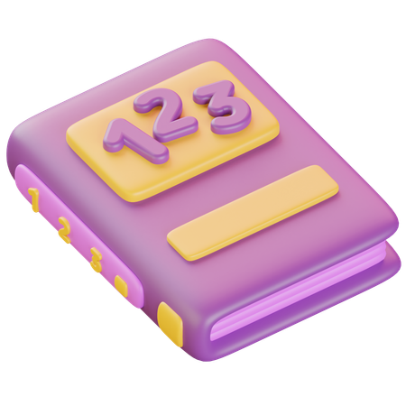 Livre de maths  3D Icon