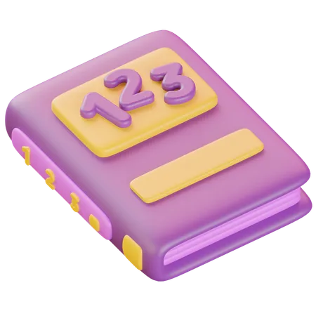 Livre de maths  3D Icon