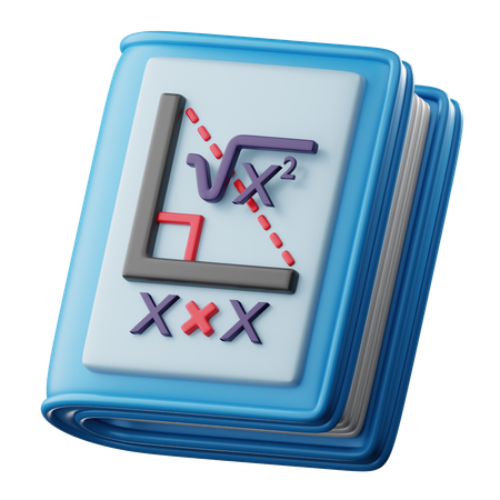 Livre de maths  3D Icon