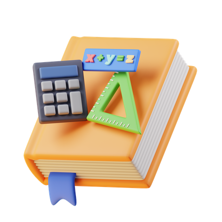 Livre de mathématiques  3D Icon