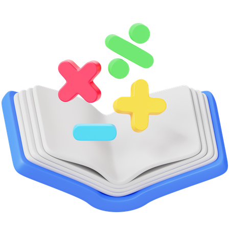 Livre de maths  3D Icon