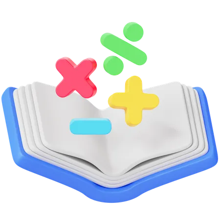 Livre de maths  3D Icon