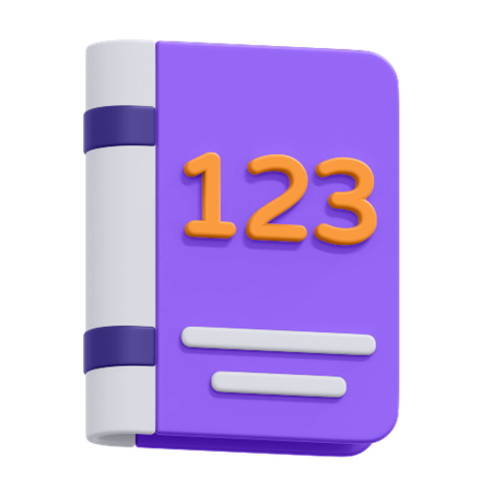 Livre de maths  3D Icon