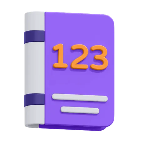 Livre de maths  3D Icon