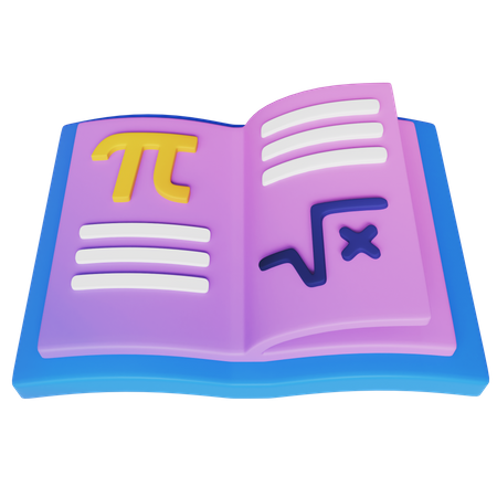 Livre de mathématiques  3D Icon