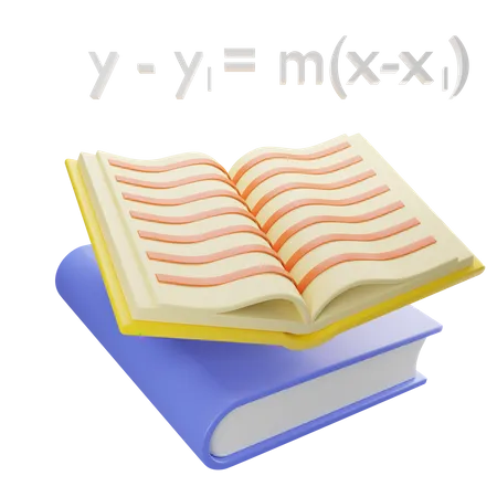 Livre de mathématiques  3D Icon