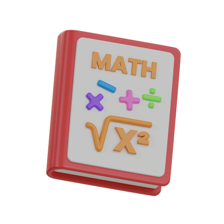 Livre de maths  3D Icon