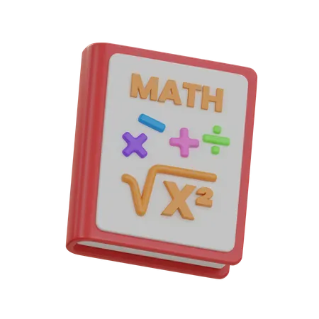 Livre de maths  3D Icon