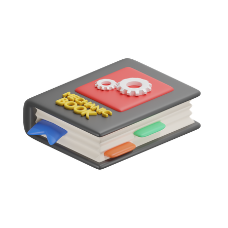 Livre de mécanique  3D Icon