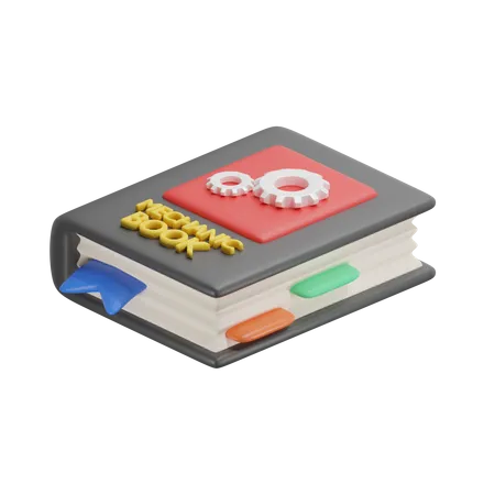 Livre de mécanique  3D Icon