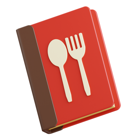 Livre de menus de restaurant  3D Icon