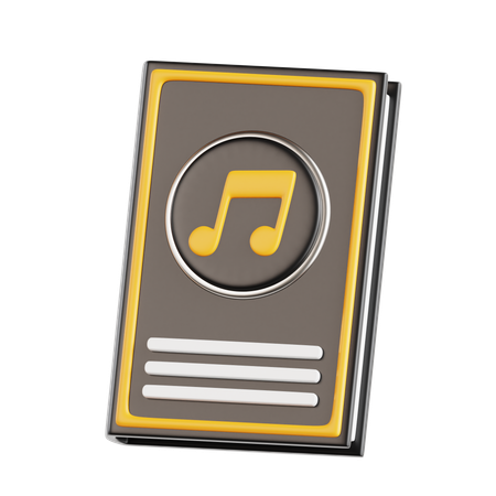 Livre de musique  3D Icon