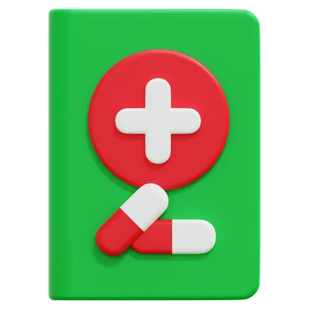 Livre de pharmacie  3D Icon