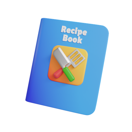 Livre de recettes  3D Icon