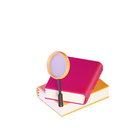 Livre de recherche  3D Illustration