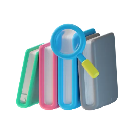 Livre de recherche  3D Icon