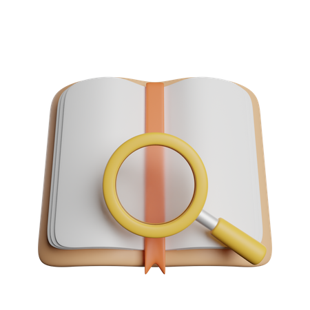 Livre de recherche  3D Icon