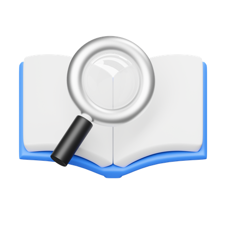 Livre de recherche  3D Icon