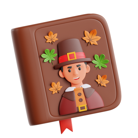 Livre de Thanksgiving  3D Icon