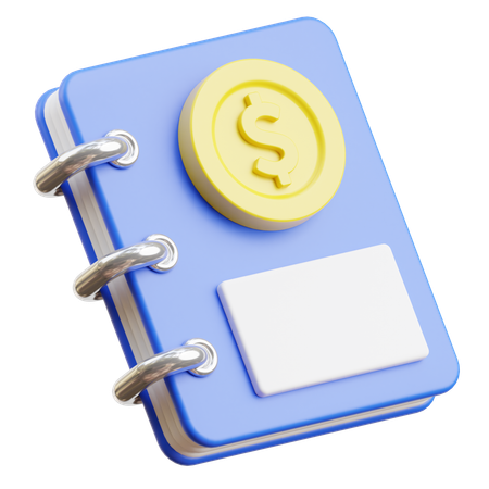 Carnet de transactions  3D Icon