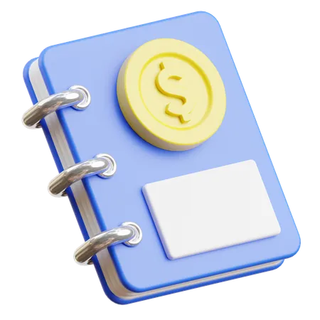 Carnet de transactions  3D Icon